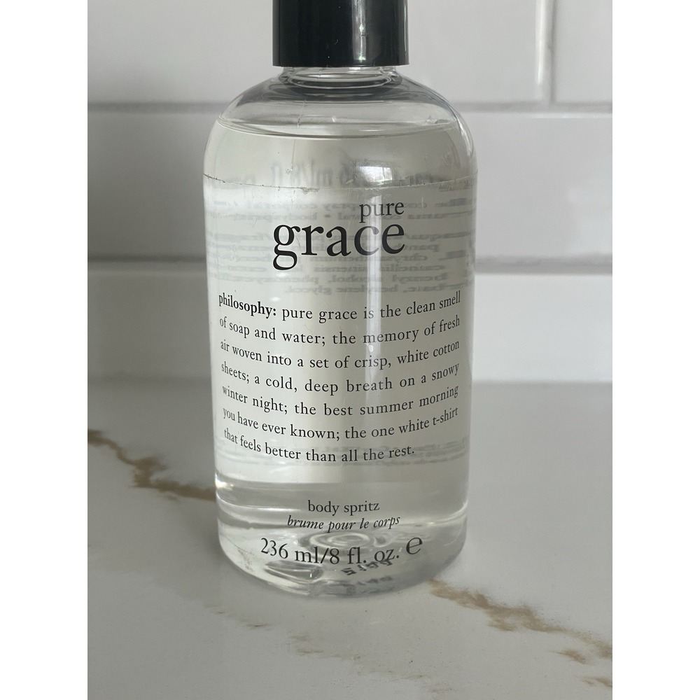 Philosophy Pure Grace Body Spritz Refill Fragrance 8 fl oz New Sealed No Nozzle